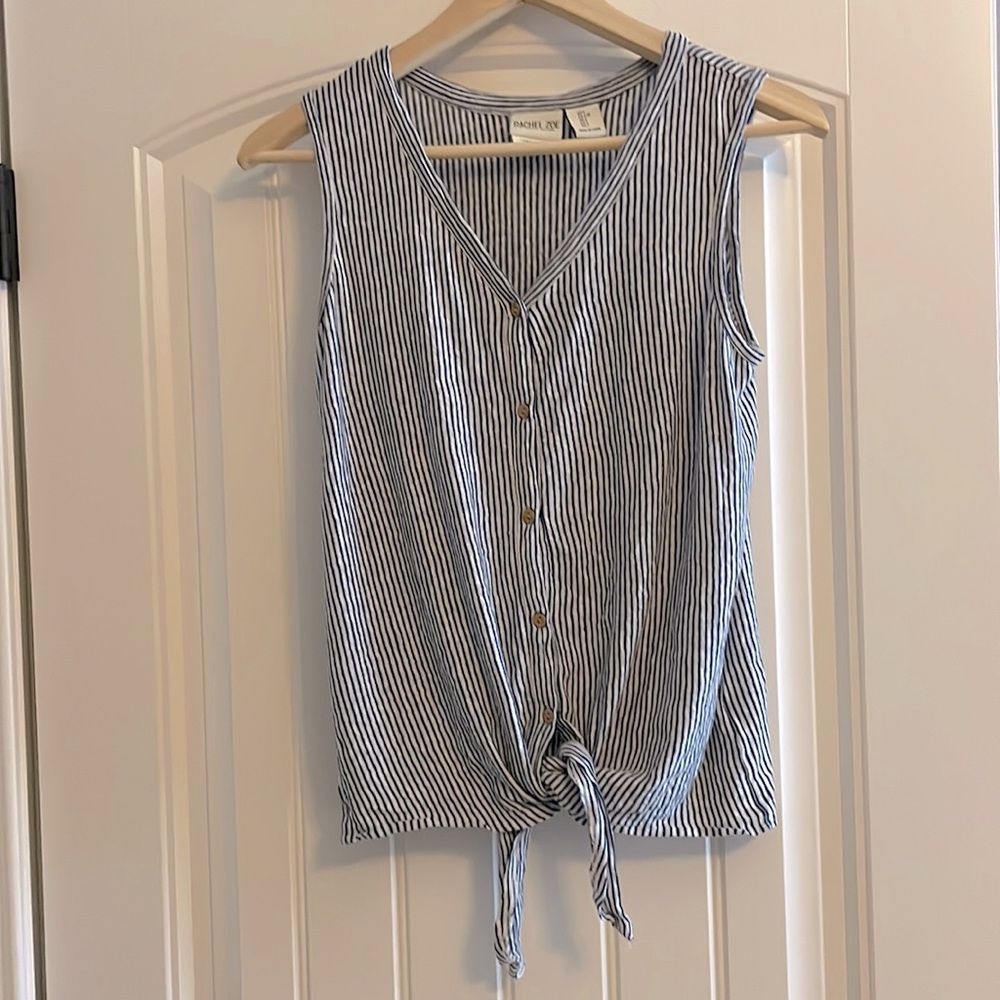 Rachel Zoe Linen Sleeveless Top